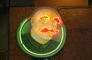 Old man neon signage — Neon Signs in Stetson, ME