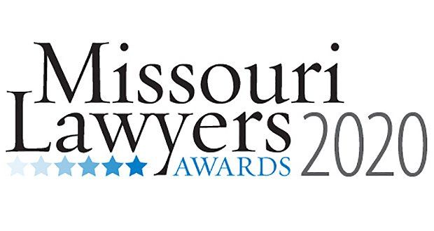 A logo for missouri lawyers awards 2020
