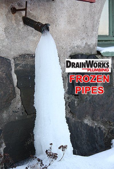 Frozen Pipe DrainWorks Plumbing frozen pipe freezing water
