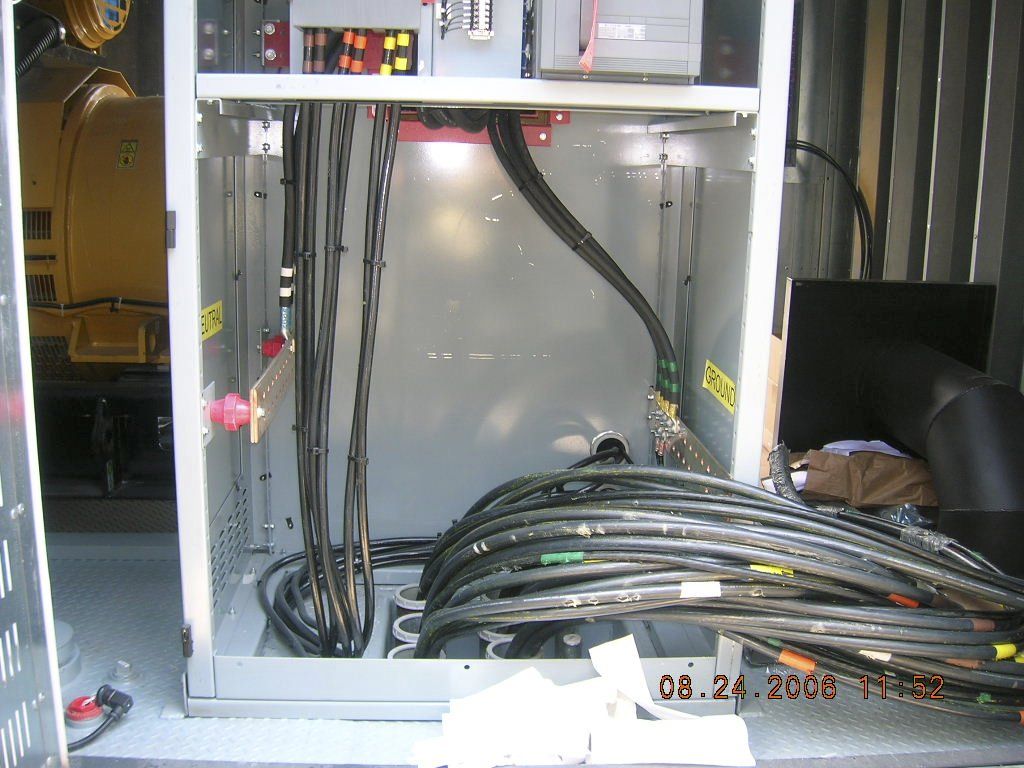 A box with a bunch of wires inside of it