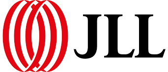 A logo for jll with a red and white circle