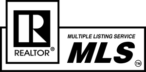 The logo for realtor mls is black and white.