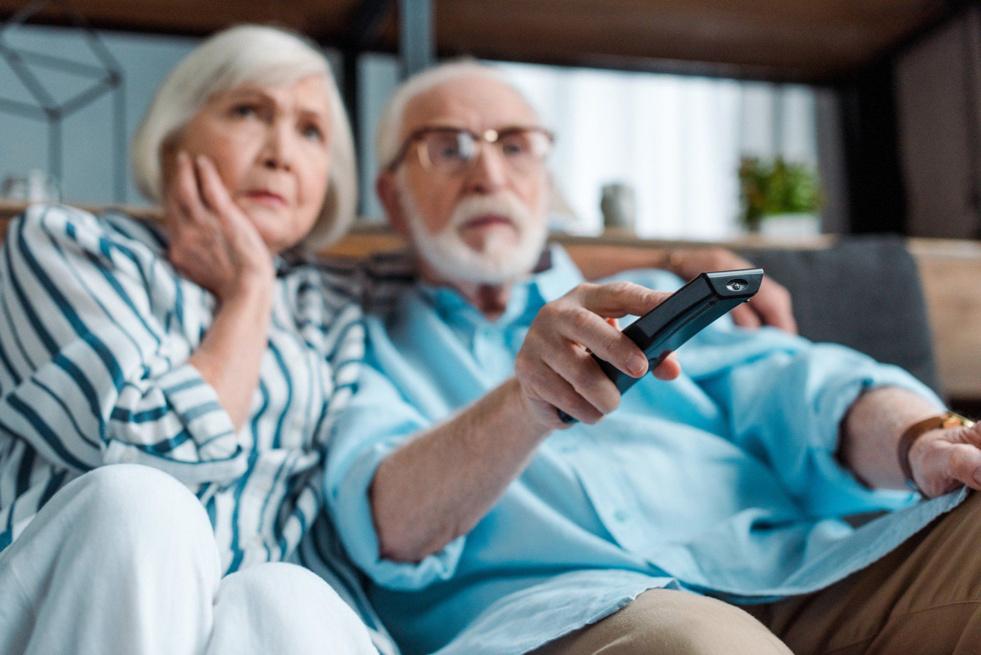 Couple Watching Television — Billings, MT — TLC Assisted Living