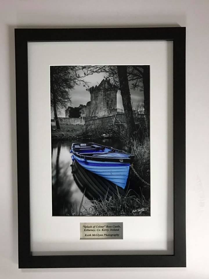 Blue boat frame