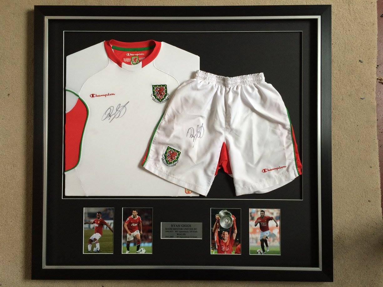 Football jersey in frame