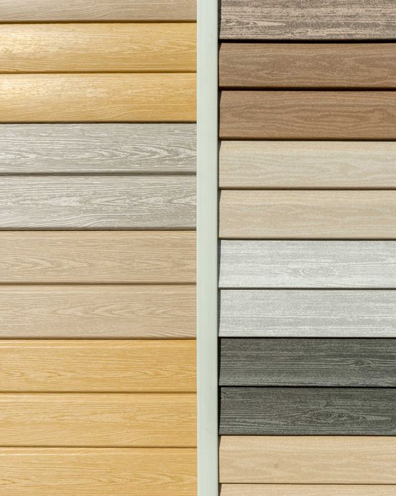 Different Vinyl Textures — Powells Point, NC — Coastal Roofing & Siding Inc Different Vinyl Textures — Powells Point, NC — Coastal Roofing & Siding Inc