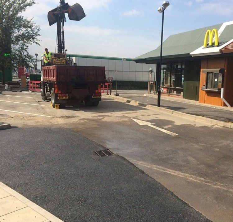asphalt driveway