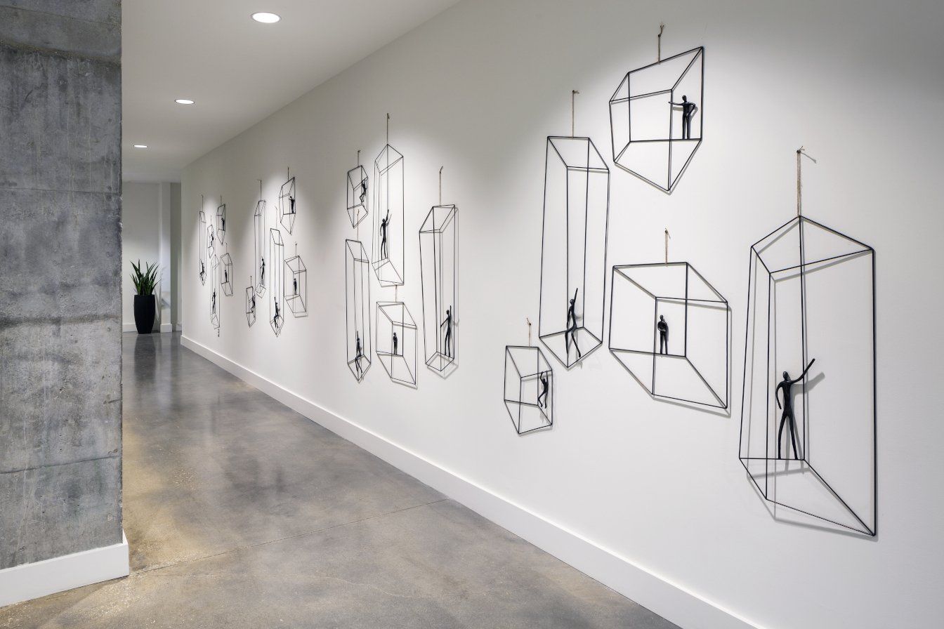 Vantage St. Pete Apartment Art Hallway