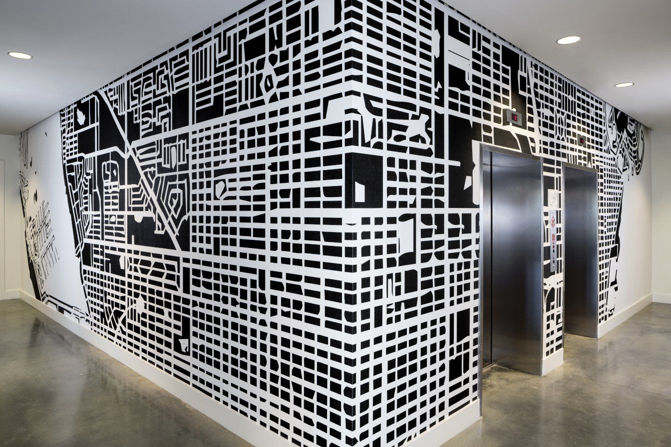 Vantage St. Pete Apartment Elevator Lobby