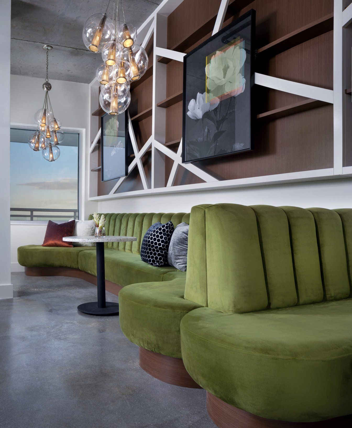 Vantage St. Pete Apartment Resident Lounge with Seating Area