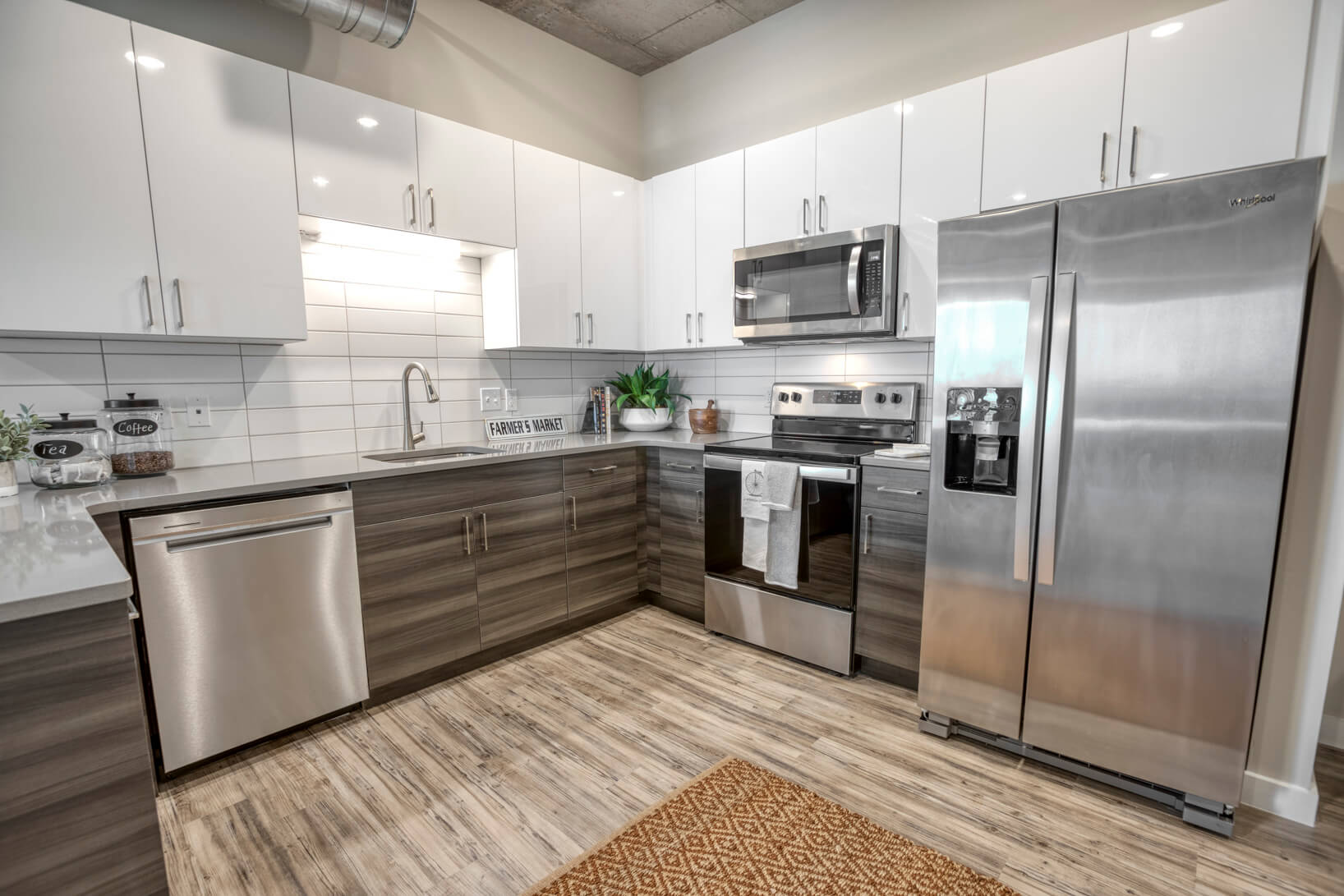 Kitchen with Stainless Steel Appliances at Vantage St. Pete
