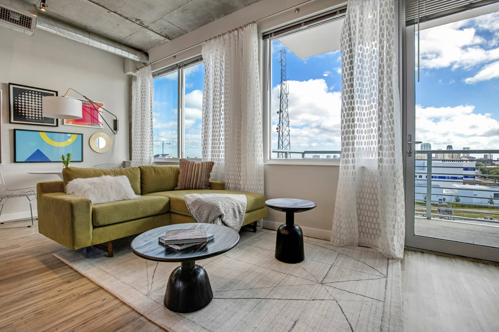 Apartment with Oversized Windows and Balcony at Vantage St. Pete