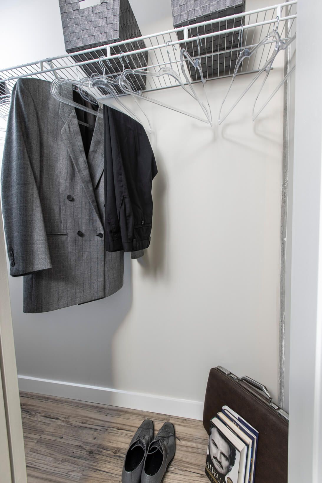 Vantage St. Pete Apartment Walk-In Closet