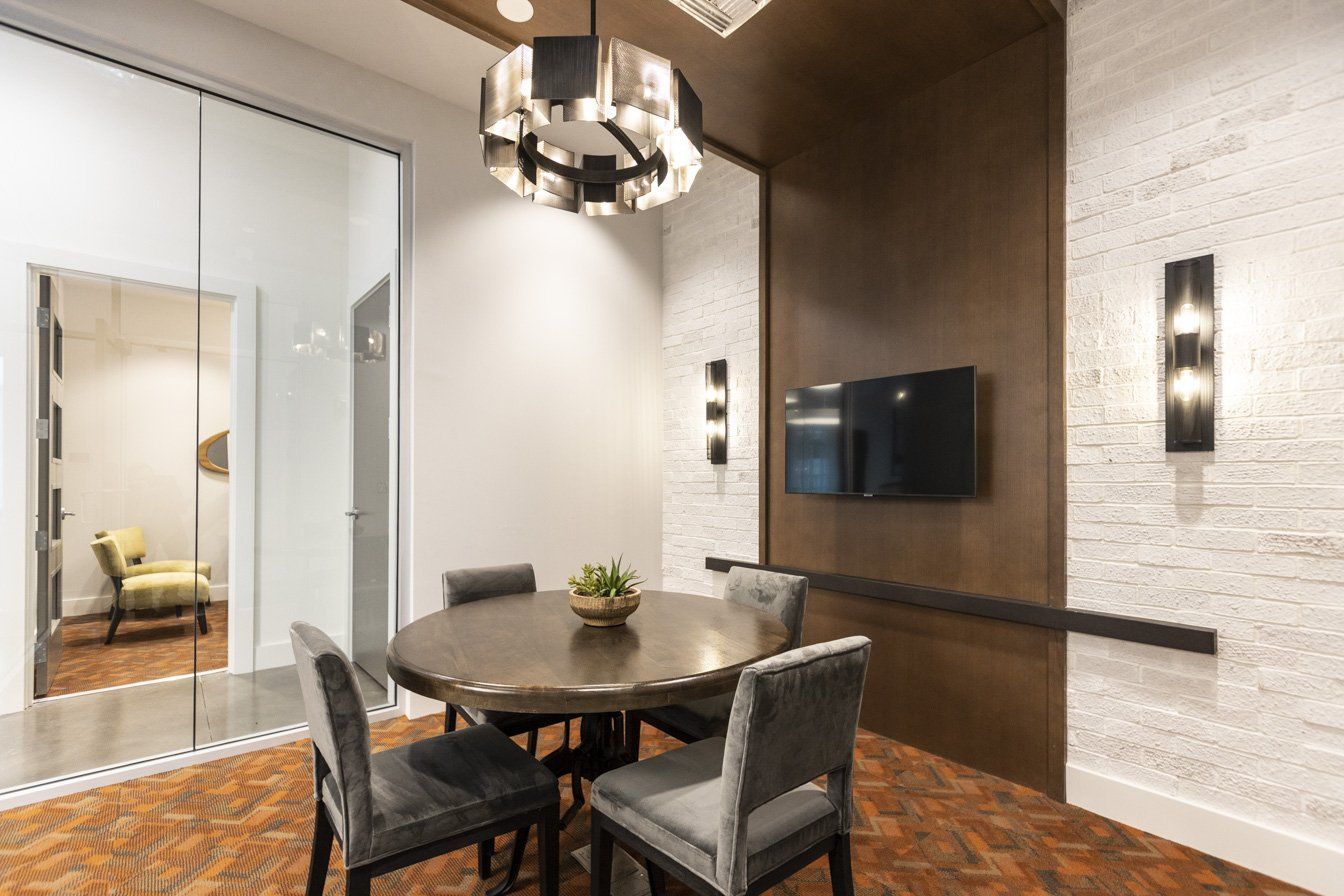 Vantage St. Pete Apartment Resident Lounge with TV