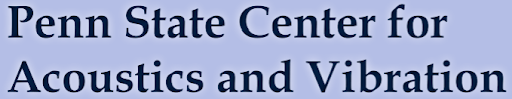 A logo for the penn state center for acoustics and vibration