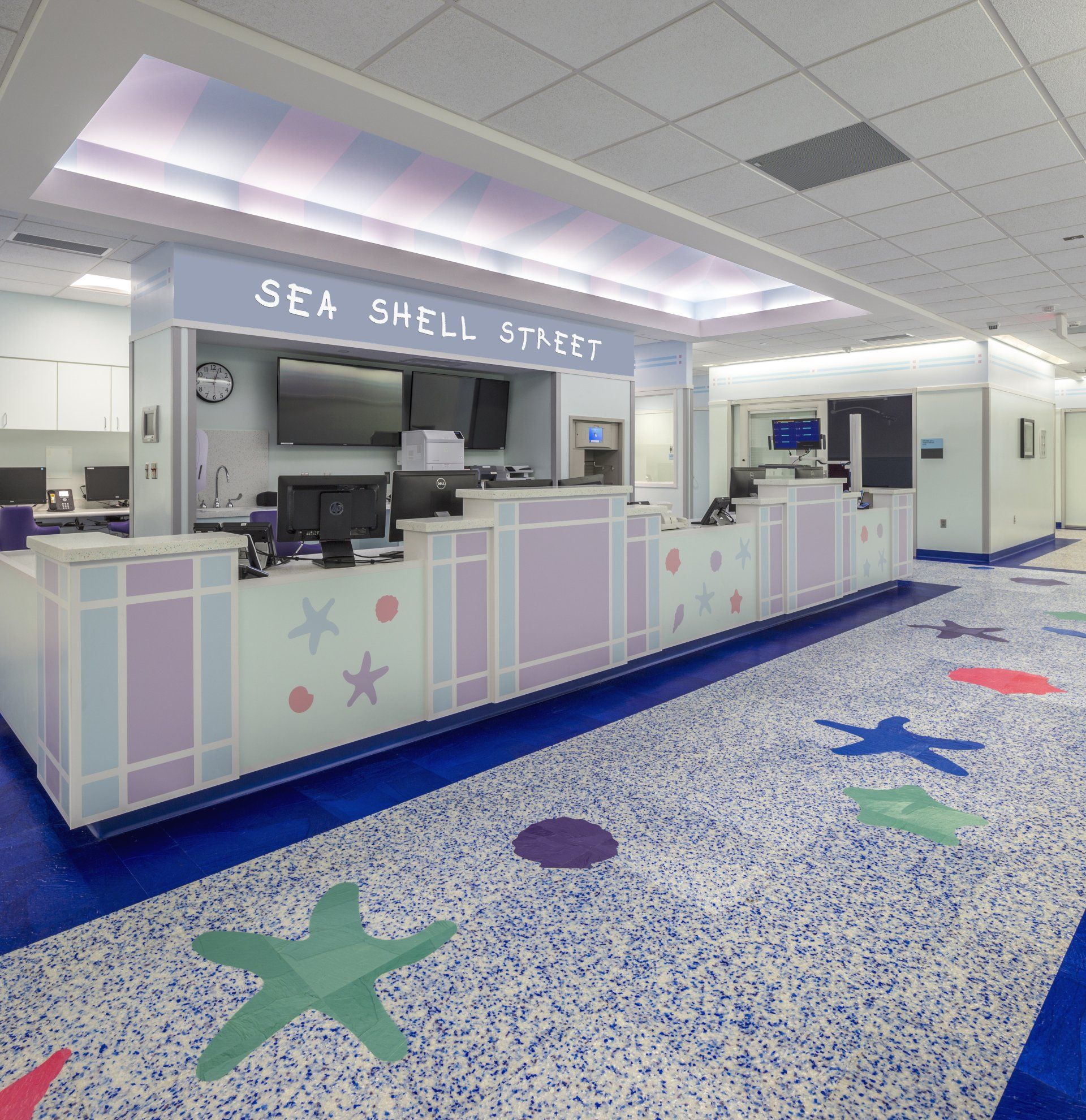 reception desk Cook Children's