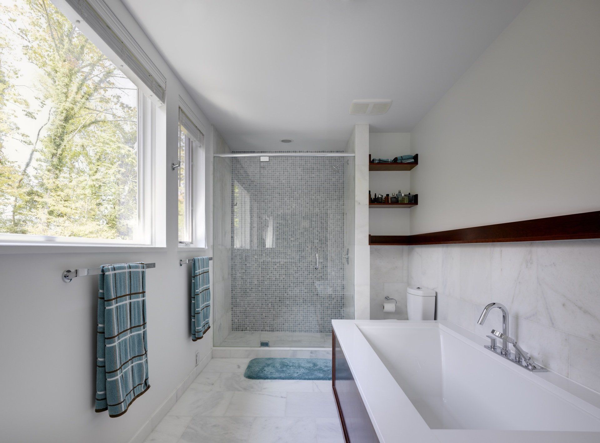 modern bathroom area