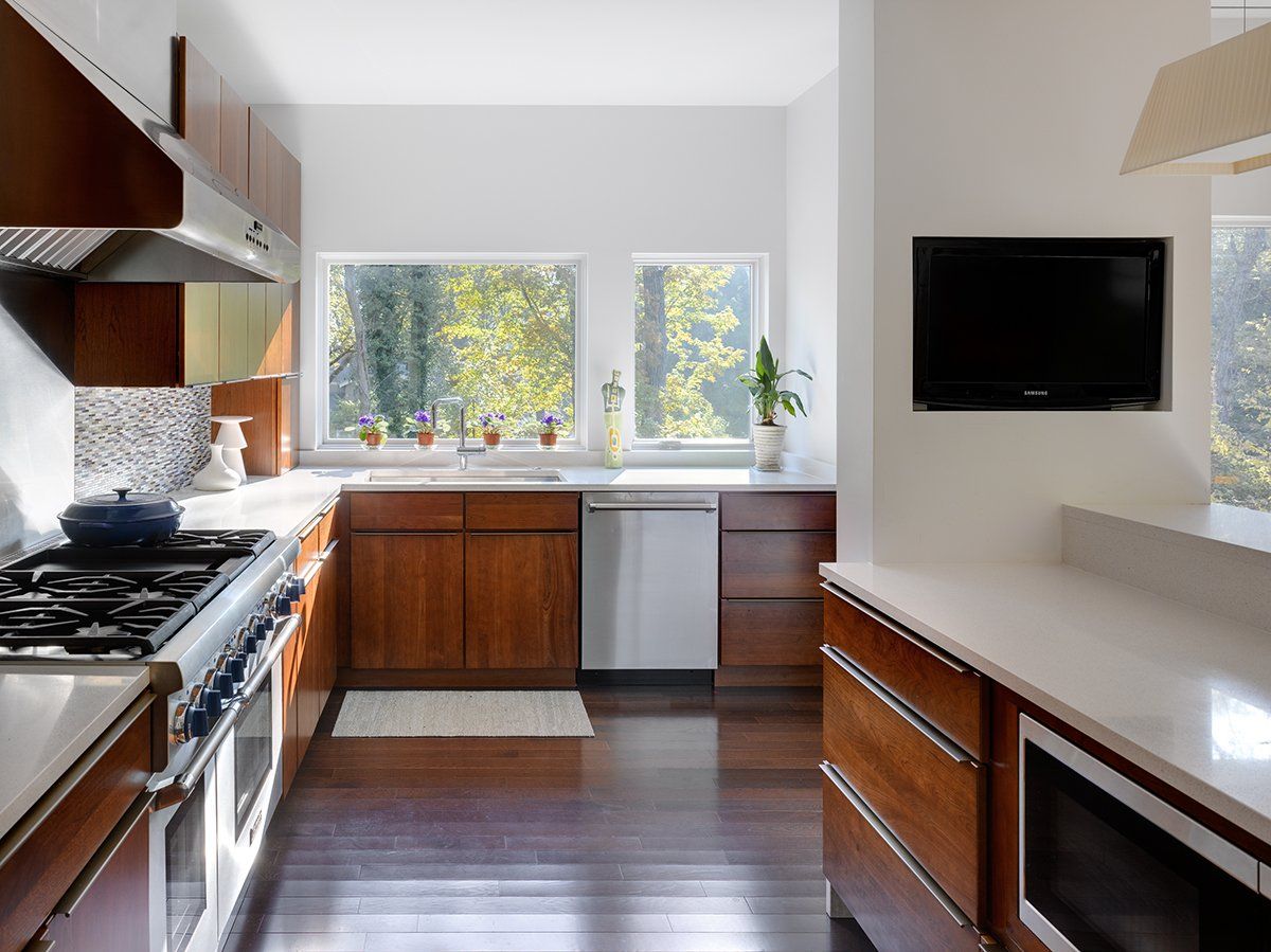 modern kitchen area