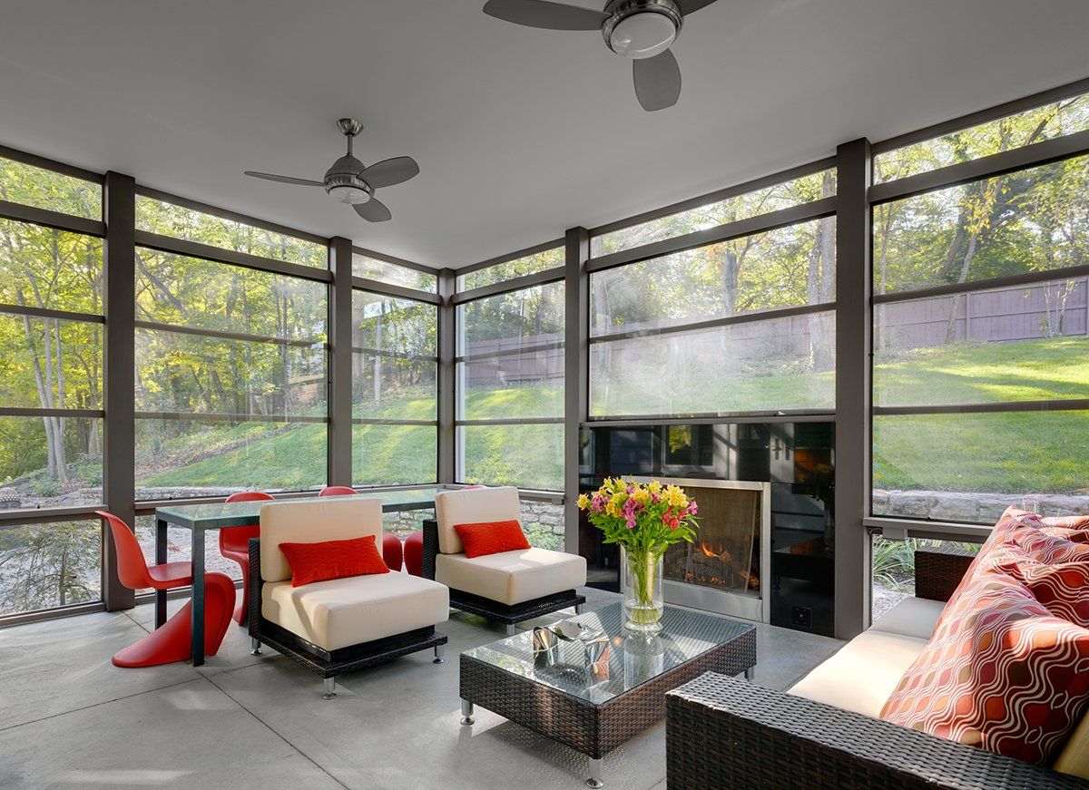 Two sofas and living room table