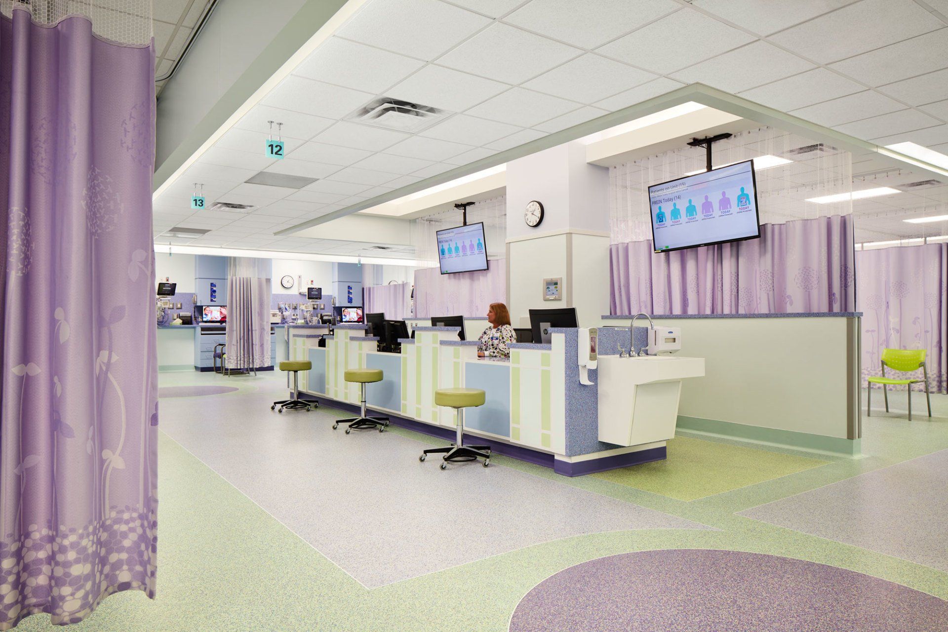 Hospital nurses area