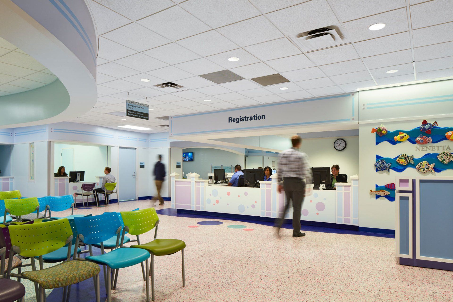 Hospital reception area