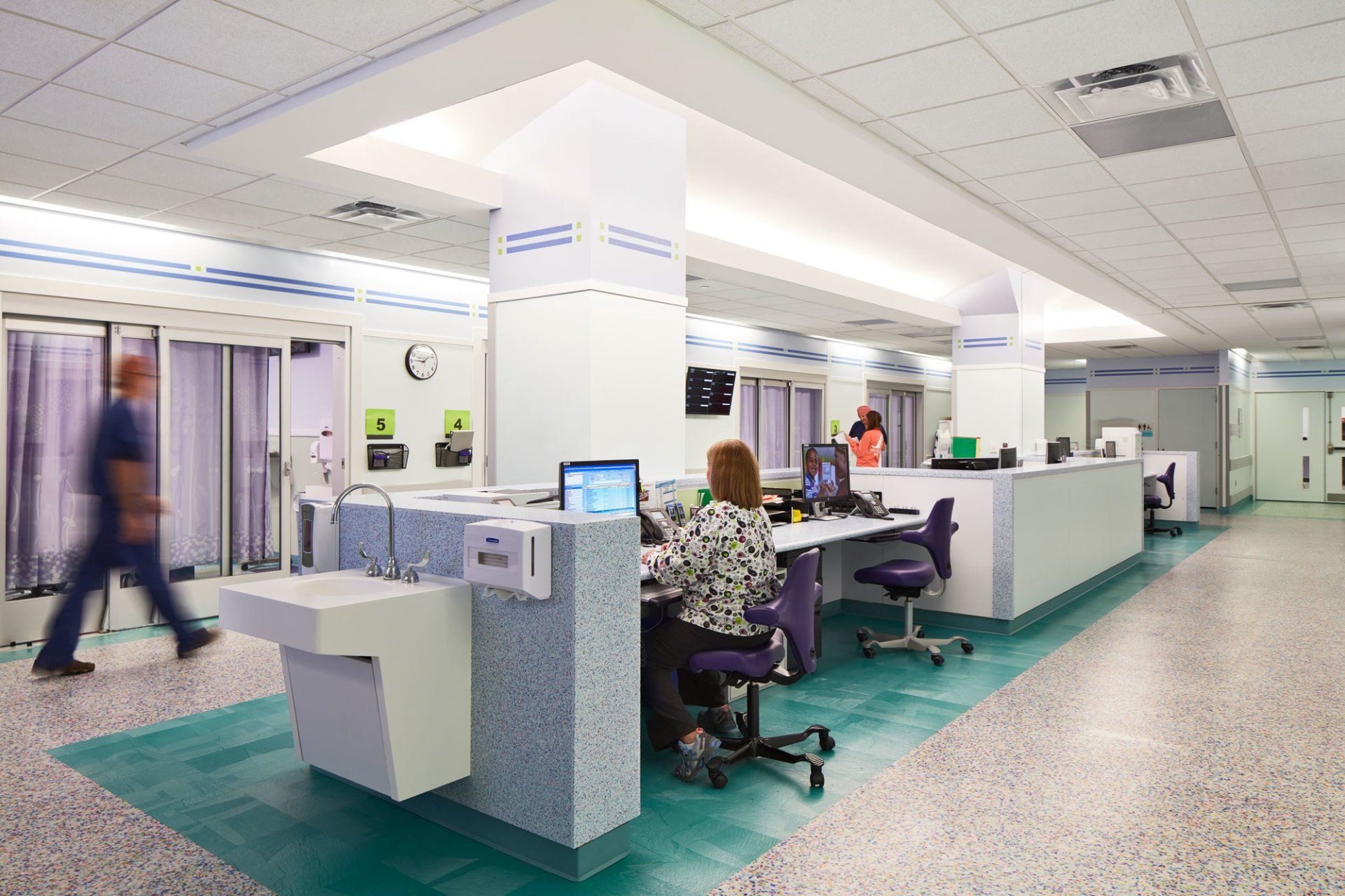 Hospital nurses area