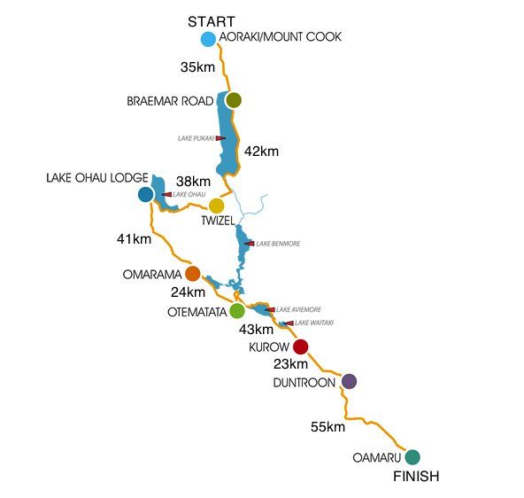 Alps 2 Ocean (A2O) Trail Map