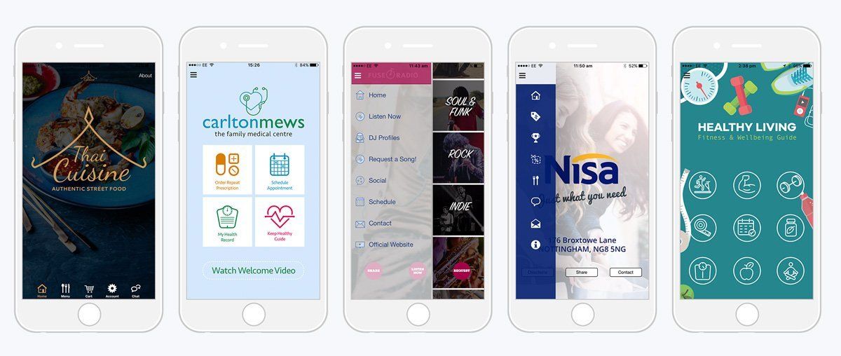 Picture of different apps. (See the picture)