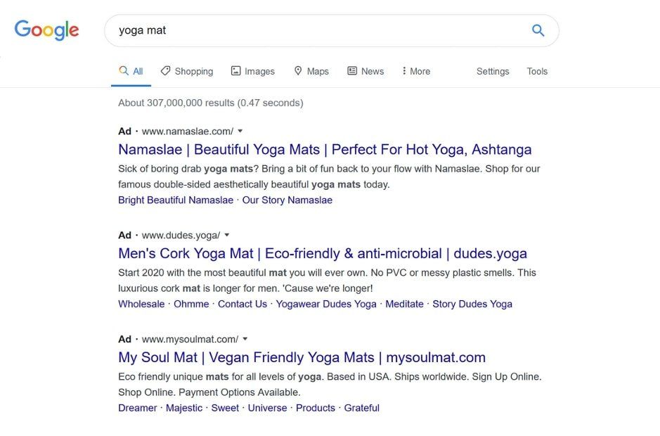 google search results. (See the picture)