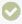 Green circle with a white checkmark inside.