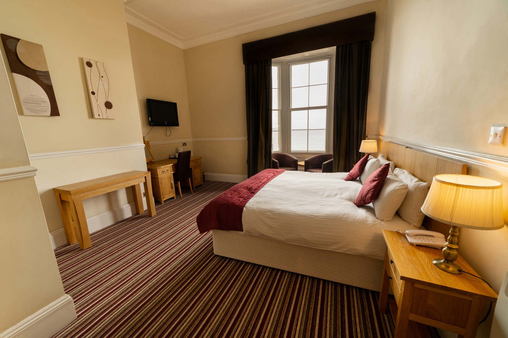 Double Room with Seaview at the Hotel Prince Regent in Weymouth