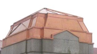 copertura in rame con doppia aggraffatura copertura in rame con doppia aggraffatura