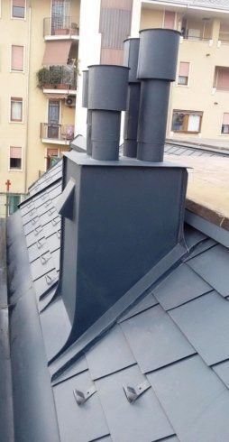 copertura con scandole Prefa