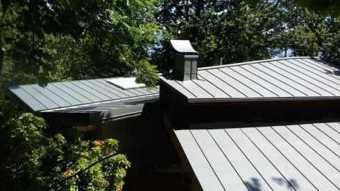 copertura in zinco titanio VM Zinc con doppia aggraffatura