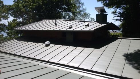 copertura in zinco titanio VM Zinc con doppia aggraffatura