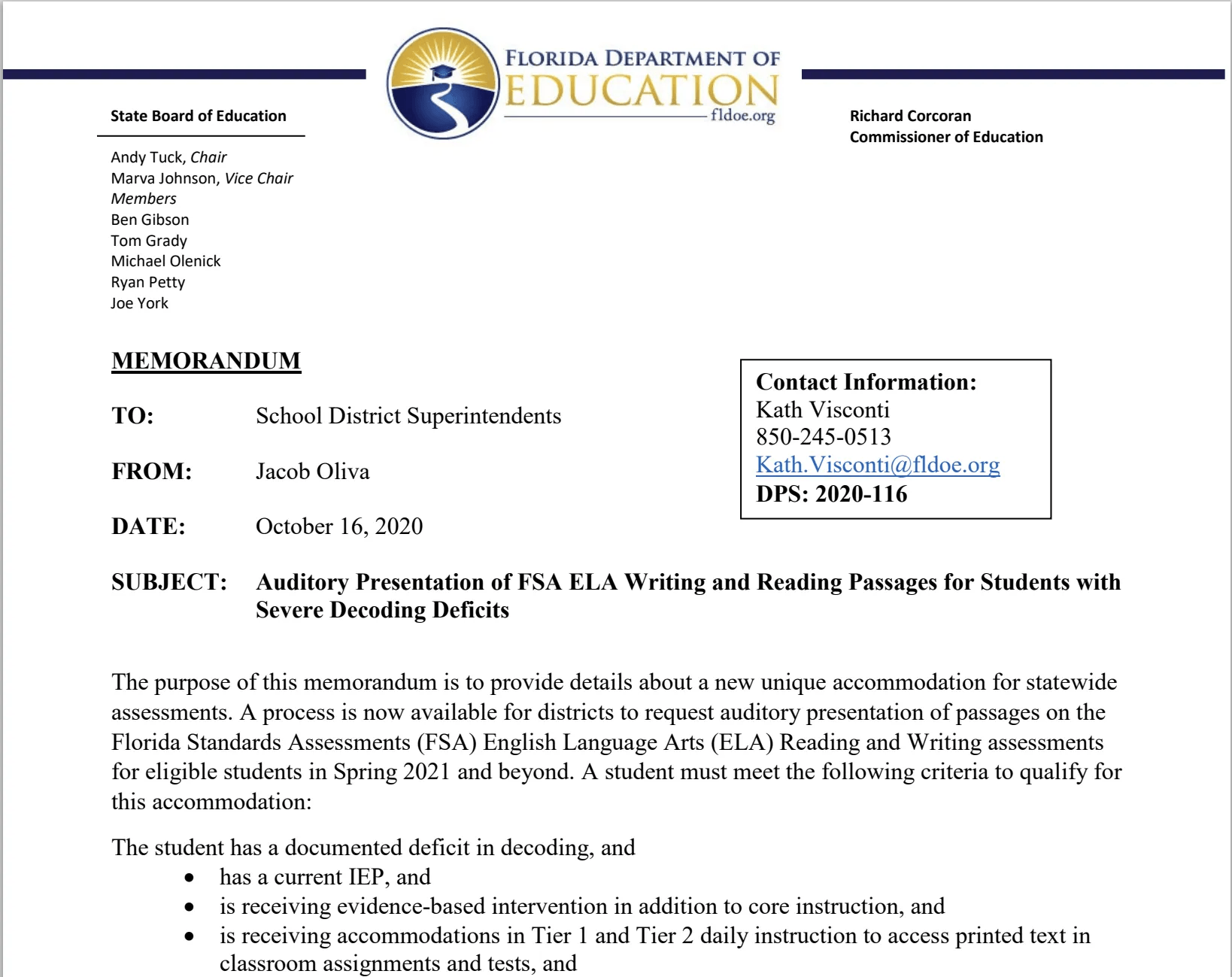 auditory presentation screenshot