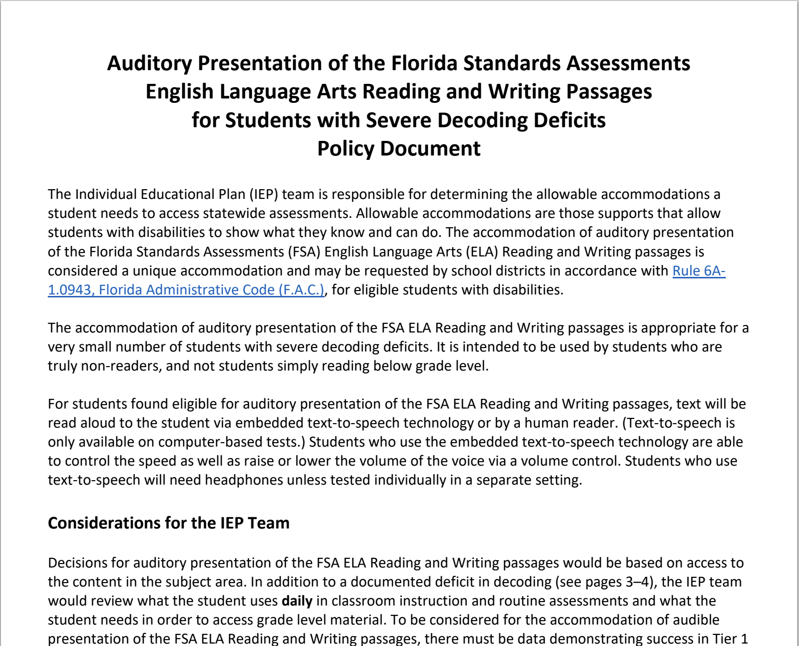 policy document screenshot