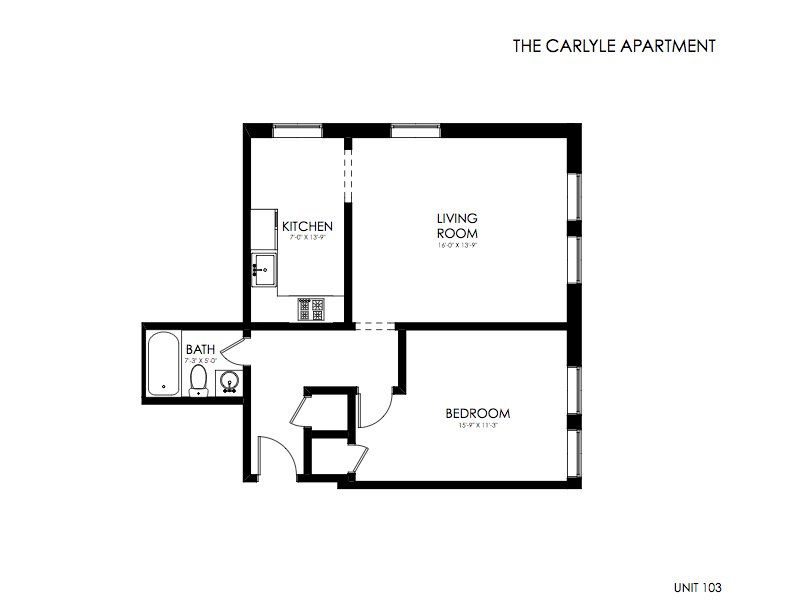 The Carlyle Apartments, Unit 103