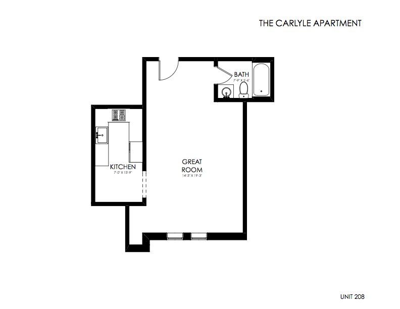 The Carlyle Apartments, Unit 208