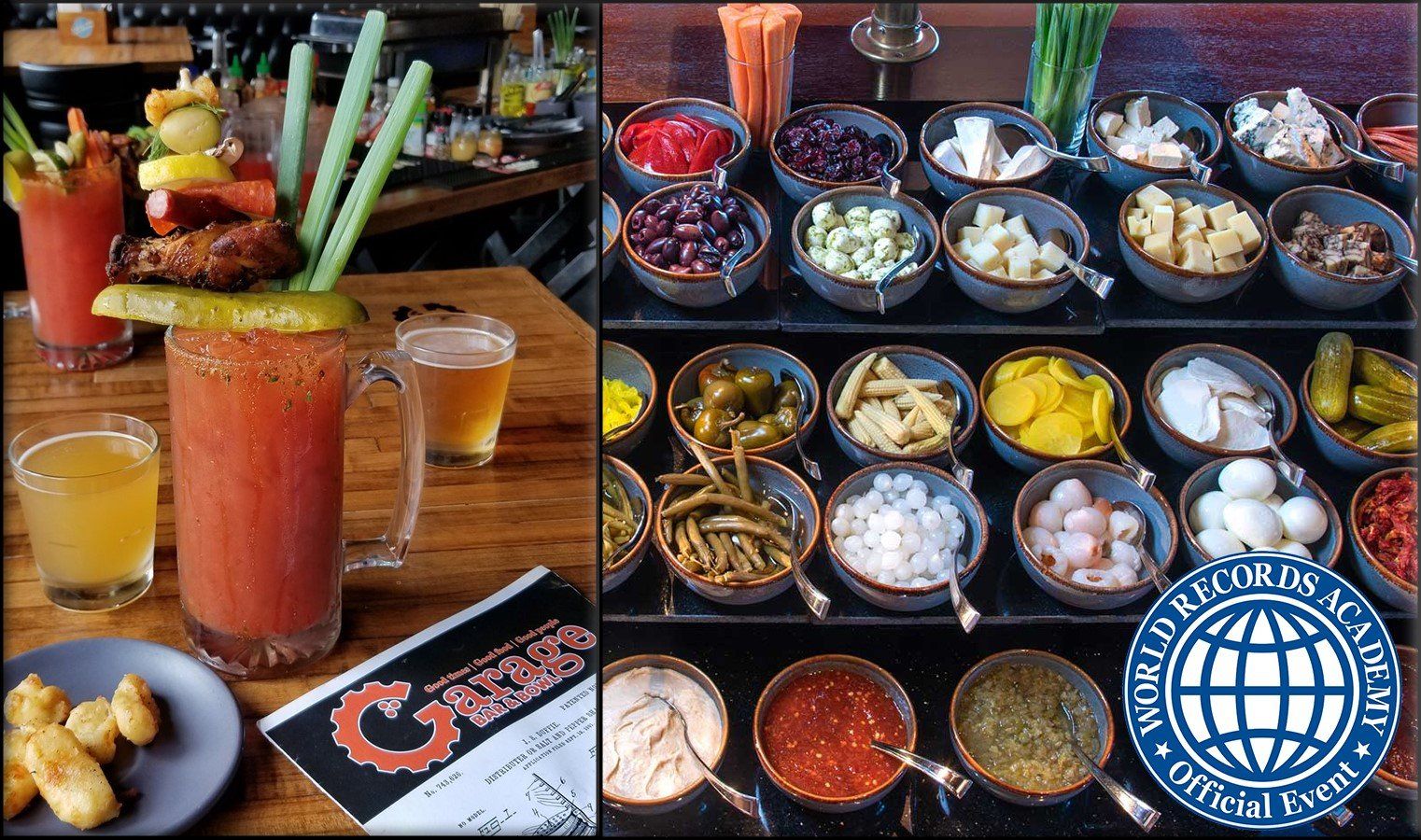 Largest 'build-your-own' Bloody Mary Bar world record attempt Largest 'build-your-own' Bloody Mary Bar world record attempt
