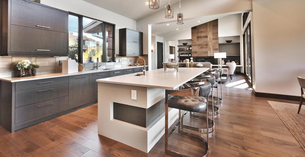 Elegant Kitchen With Wooden Floor — Oklahoma City, OK — Temple Johnson Floor Company Elegant Kitchen With Wooden Floor — Oklahoma City, OK — Temple Johnson Floor Company
