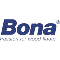 The bona logo is a passion for wood floors.