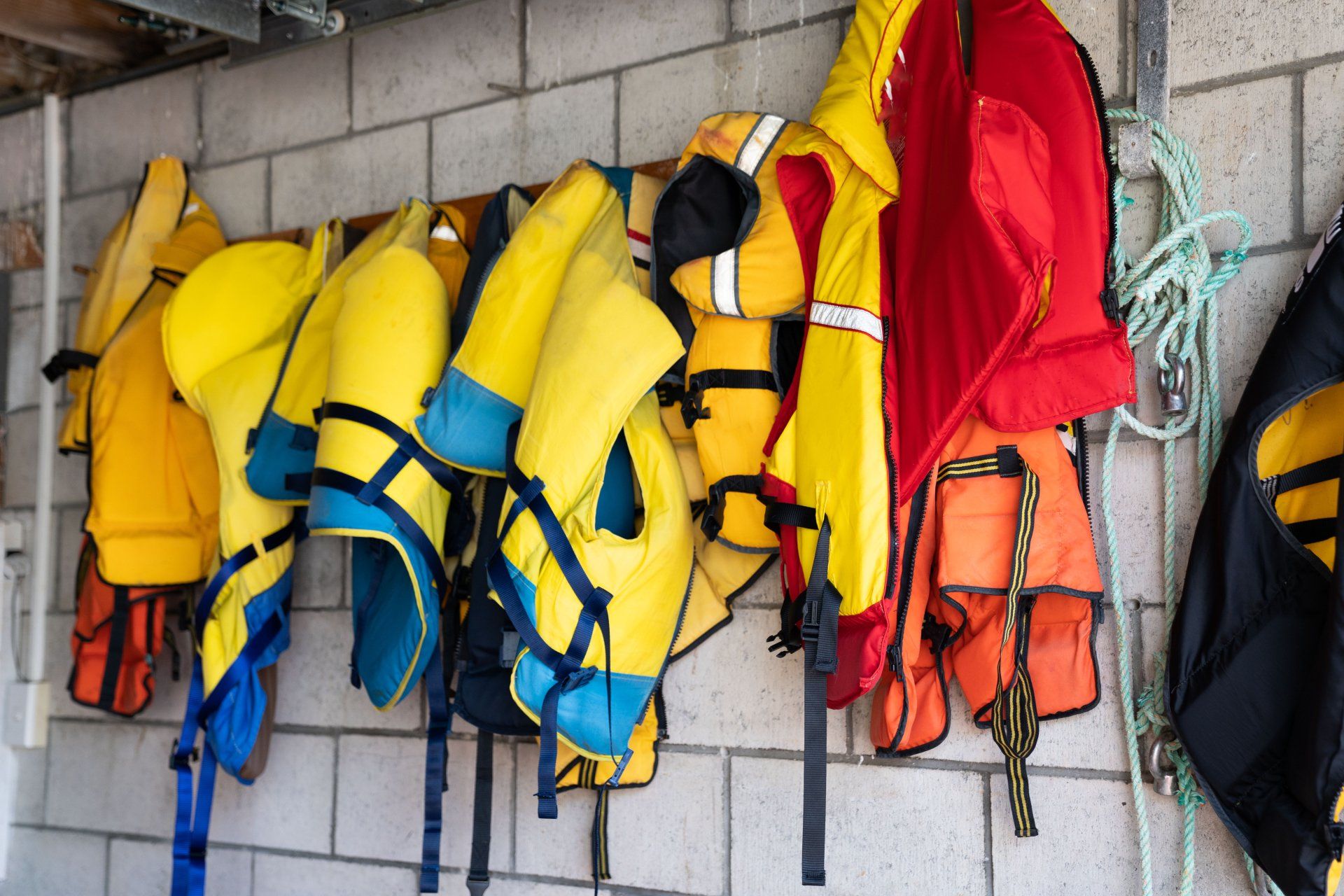 Yellow and Orange Life Jackets — Tolga Traders in  Tolga, QLD