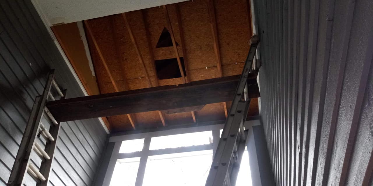 ceiling leak