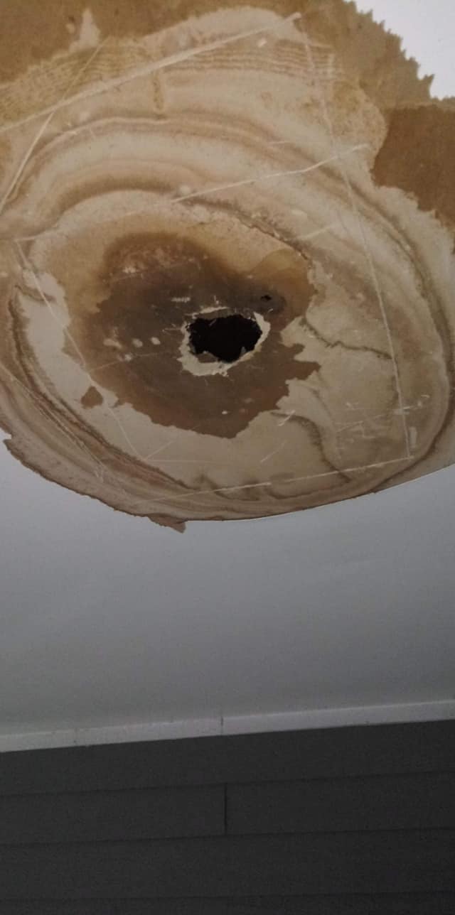 ceiling leak