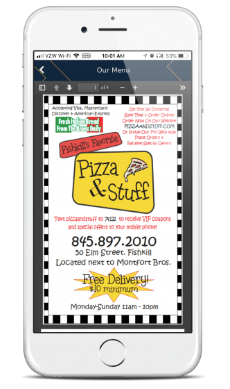 Mobile Website Screen