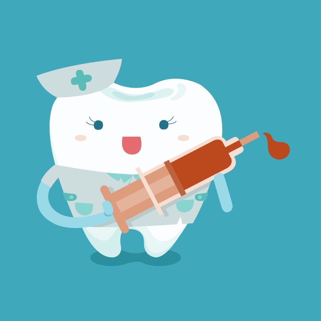 logo dente sorridente con siringa