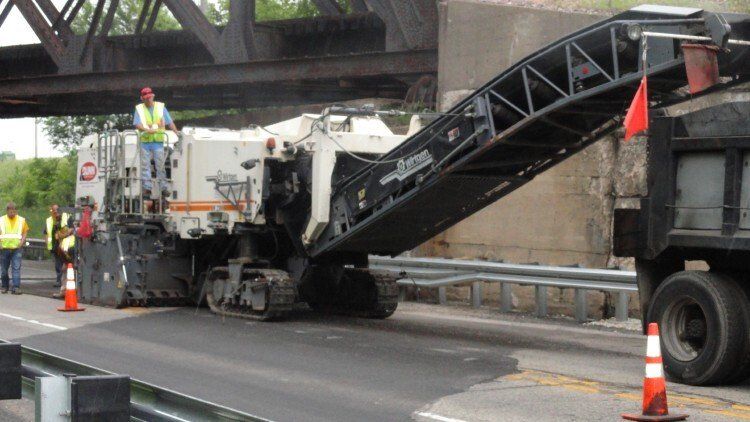 Asphalt Milling Machine — East Peoria, IL — Tazewell County Asphalt Company