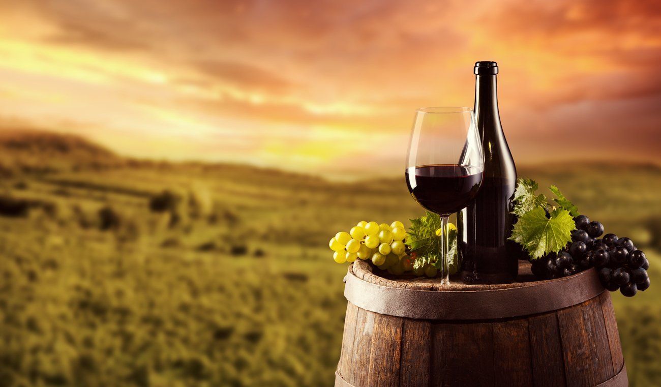 Wine and glass