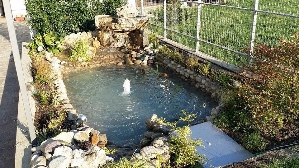 Laghetto con fontana